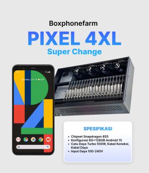 Box Phone Farm Pixel 4XL Super Change USB Port + LAN/OTG