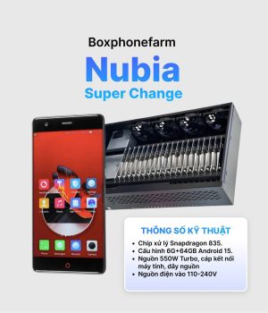 Box Phone Farm Nubia Z17 Super Change Cổng USB + LAN/OTG