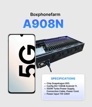 Box Phone Farm A908N 6/128GB USB + LAN/OTG black circuit board