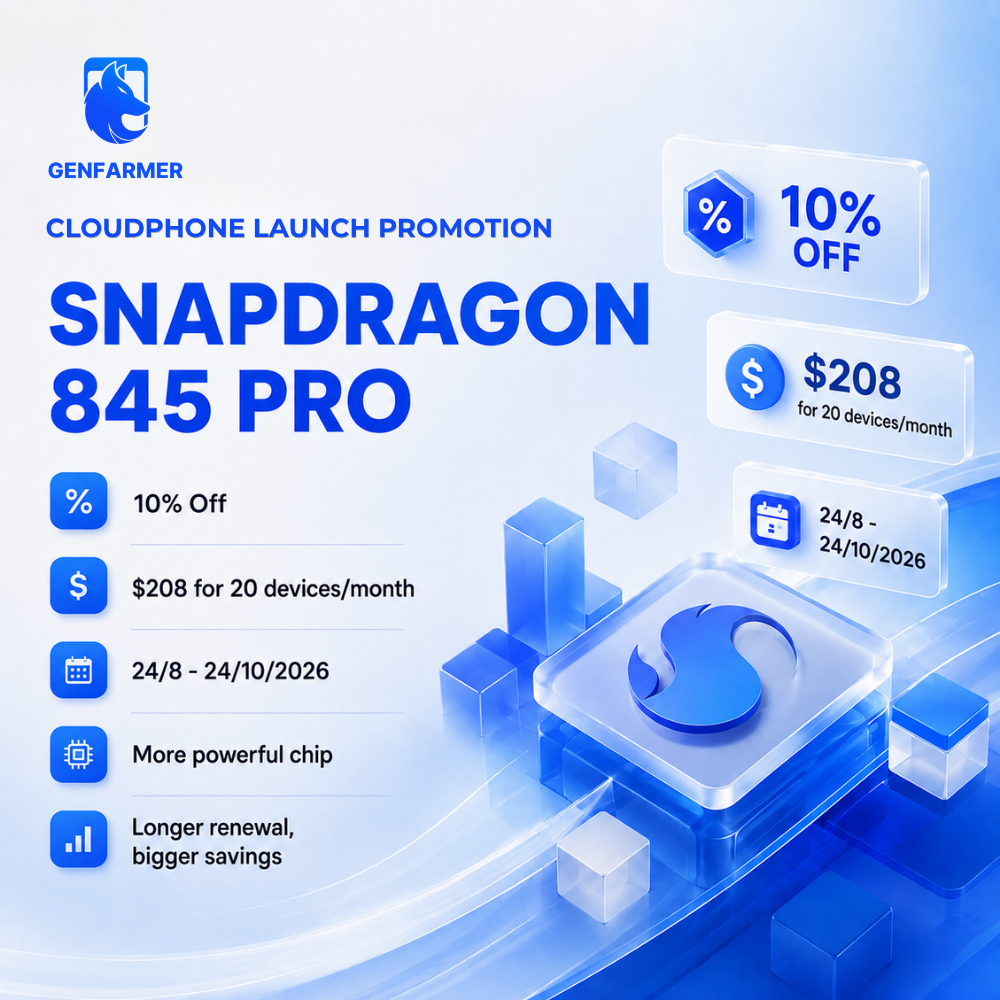 CloudPhone Snapdragon 845 Pro launch promotion