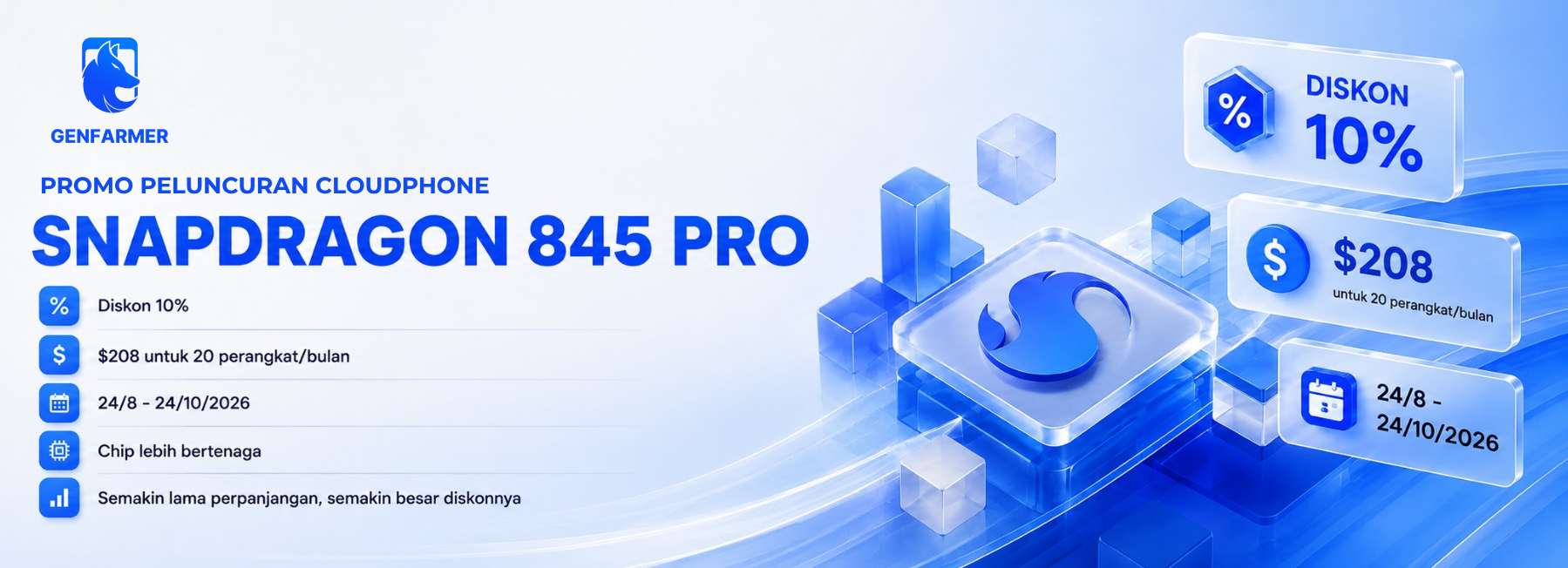 Promosi peluncuran CloudPhone Snapdragon 845 Pro