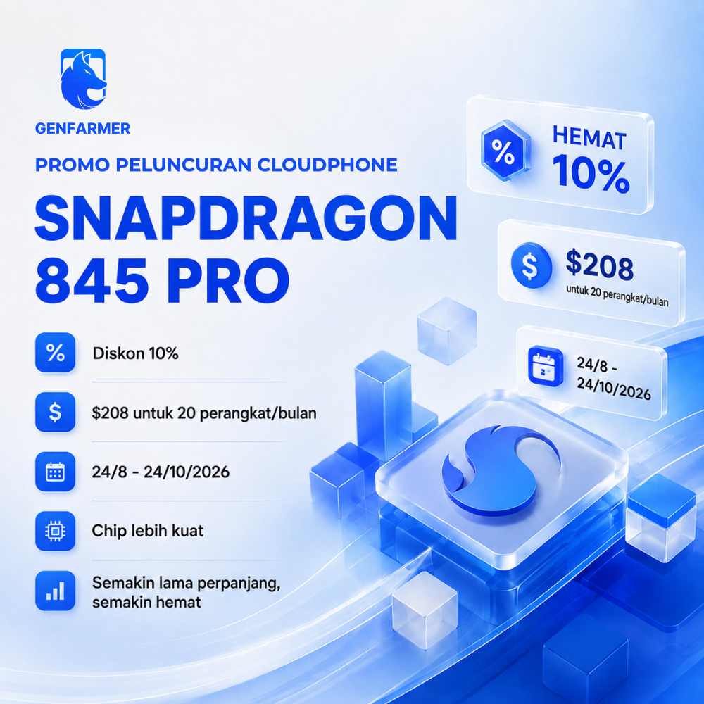 Promosi peluncuran CloudPhone Snapdragon 845 Pro