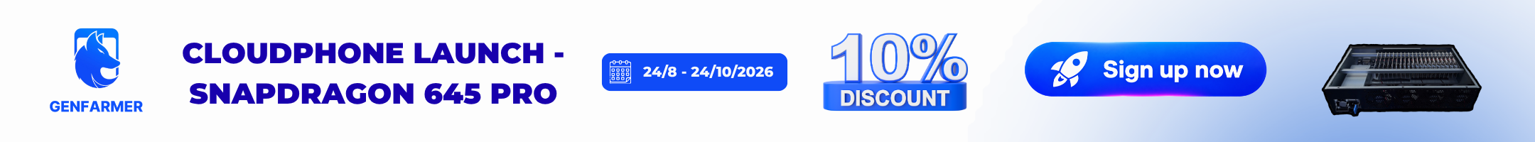 CloudPhone launch promotion
