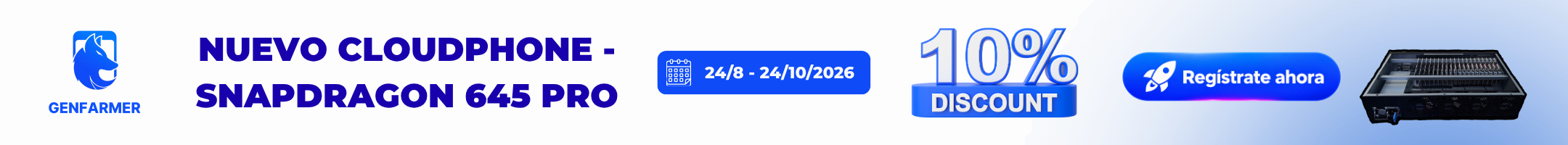Promoción de lanzamiento de CloudPhone