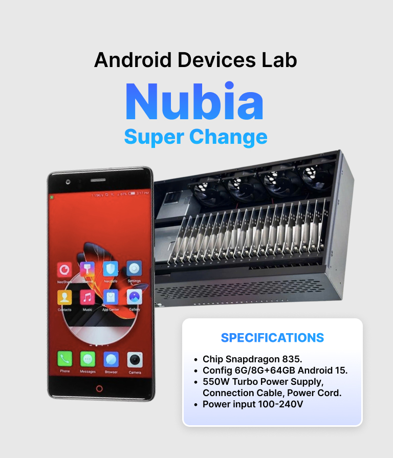 Android Device Lab Nubia Z17 Super Change USB Port + LAN/OTG 1 Android Device Lab Nubia Z17 Super Change USB Port + LAN/OTG