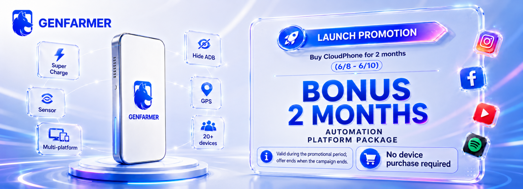 CloudPhone 2-month bonus promotion