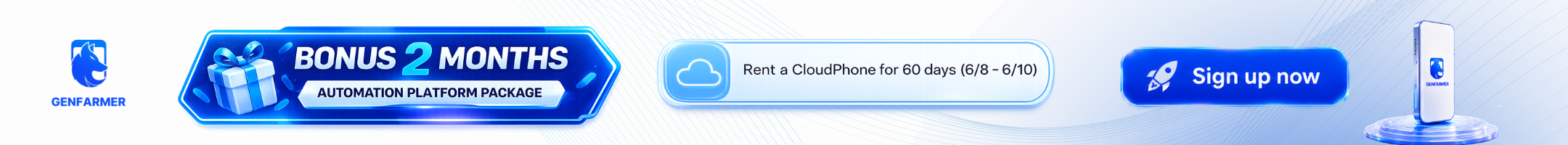 CloudPhone 2-month bonus promotion