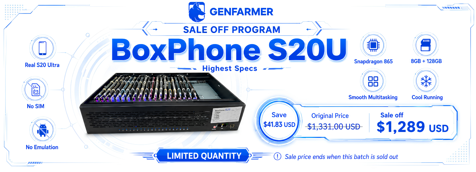 BoxPhone S20U sale promotion
