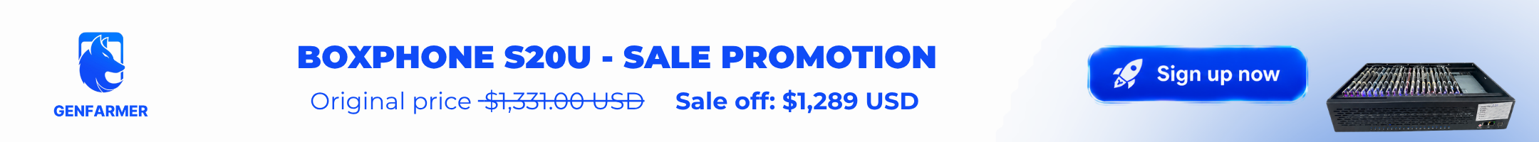 BoxPhone S20U sale promotion
